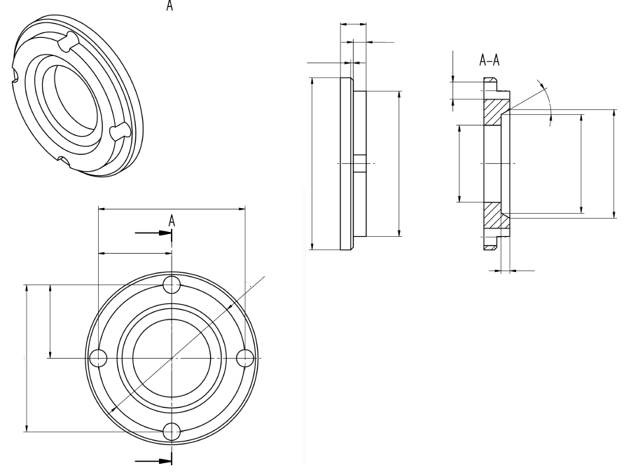 Stainless steel Cnc Lathe Part